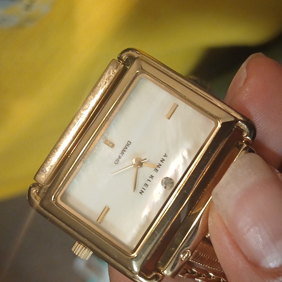 Anne Klein Gold Watch with Diamond Accent - Picture 11 of 11